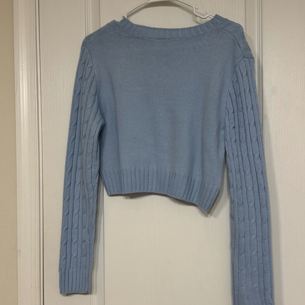 crop full sleeve sweater